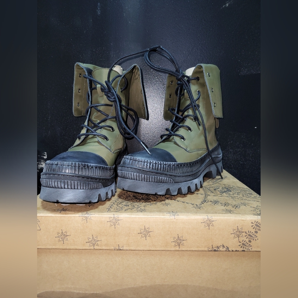 Free People Goldie Lug Lace Up Combat Boots - Picture 4 of 7